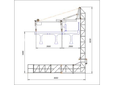 Платформа мостовая консольная ПГММ7 – УНП (ПМК-6)